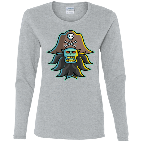 T-Shirts Sport Grey / S Ghost Pirate LeChuck Women's Long Sleeve T-Shirt