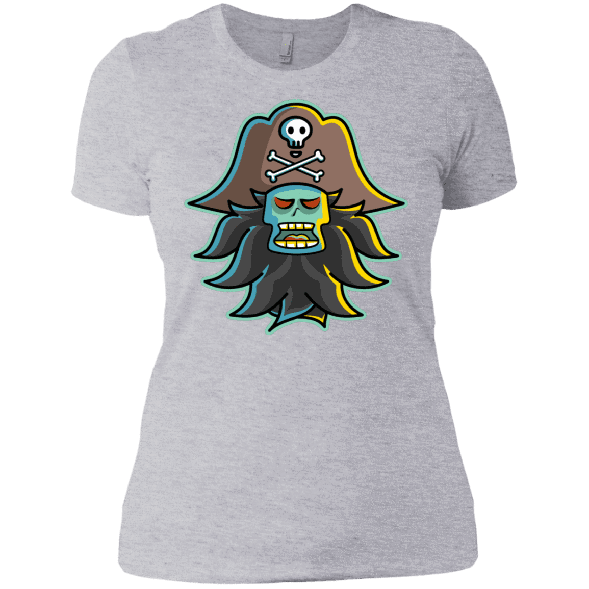 T-Shirts Heather Grey / X-Small Ghost Pirate LeChuck Women's Premium T-Shirt