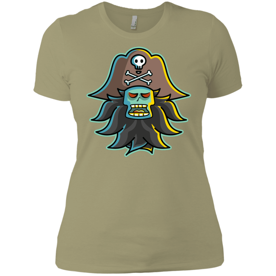 T-Shirts Light Olive / X-Small Ghost Pirate LeChuck Women's Premium T-Shirt