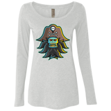 T-Shirts Heather White / S Ghost Pirate LeChuck Women's Triblend Long Sleeve Shirt