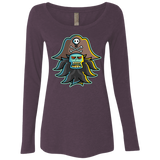 T-Shirts Vintage Purple / S Ghost Pirate LeChuck Women's Triblend Long Sleeve Shirt