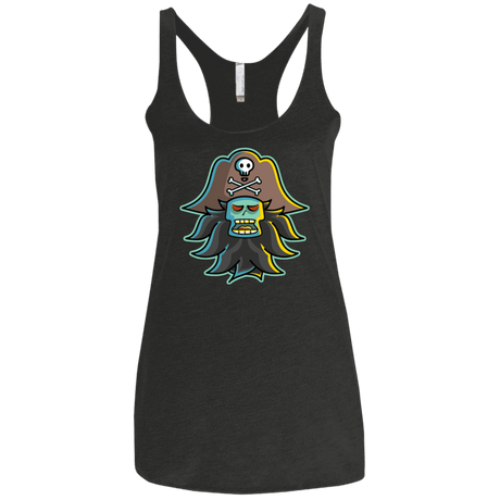 T-Shirts Vintage Black / X-Small Ghost Pirate LeChuck Women's Triblend Racerback Tank