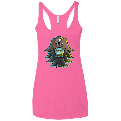 T-Shirts Vintage Pink / X-Small Ghost Pirate LeChuck Women's Triblend Racerback Tank