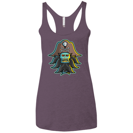 T-Shirts Vintage Purple / X-Small Ghost Pirate LeChuck Women's Triblend Racerback Tank