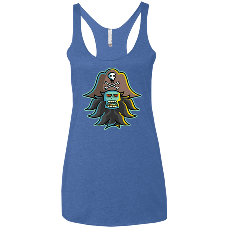 T-Shirts Vintage Royal / X-Small Ghost Pirate LeChuck Women's Triblend Racerback Tank