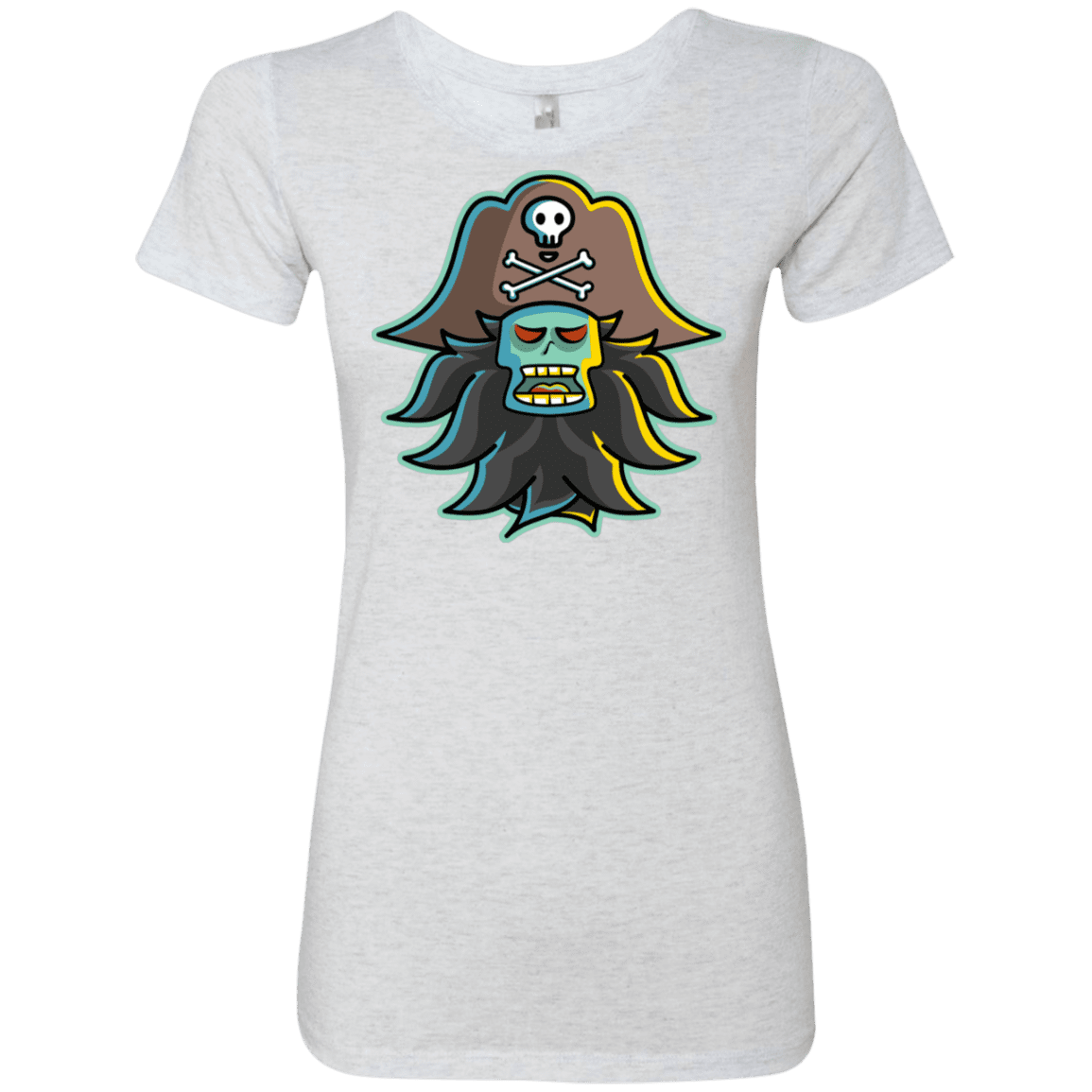T-Shirts Heather White / S Ghost Pirate LeChuck Women's Triblend T-Shirt