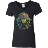 T-Shirts Black / S Ghost Pirate LeChuck Women's V-Neck T-Shirt