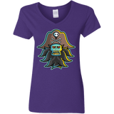 T-Shirts Purple / S Ghost Pirate LeChuck Women's V-Neck T-Shirt