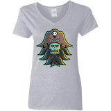 T-Shirts Sport Grey / S Ghost Pirate LeChuck Women's V-Neck T-Shirt