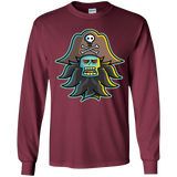 T-Shirts Maroon / YS Ghost Pirate LeChuck Youth Long Sleeve T-Shirt