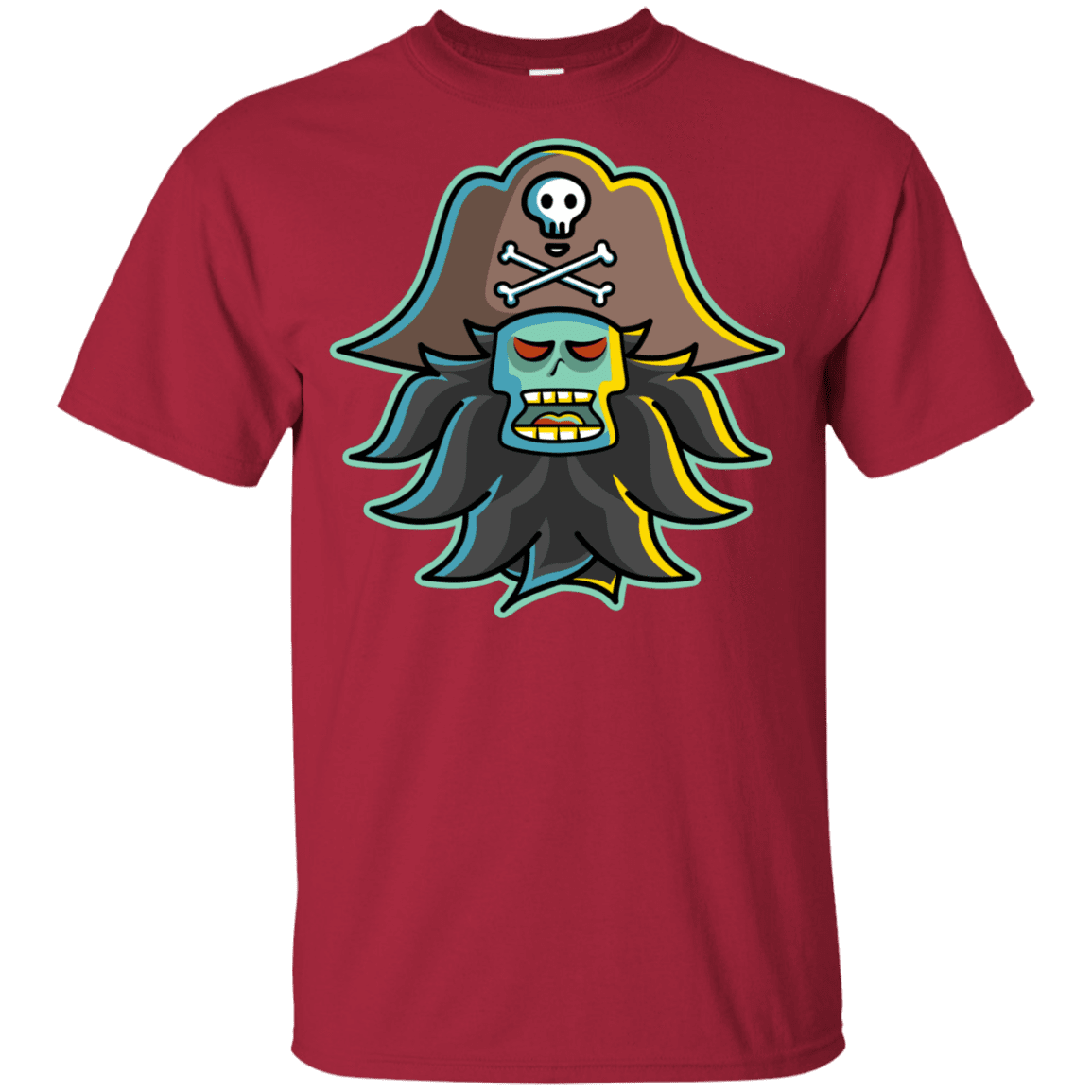 T-Shirts Cardinal / YXS Ghost Pirate LeChuck Youth T-Shirt