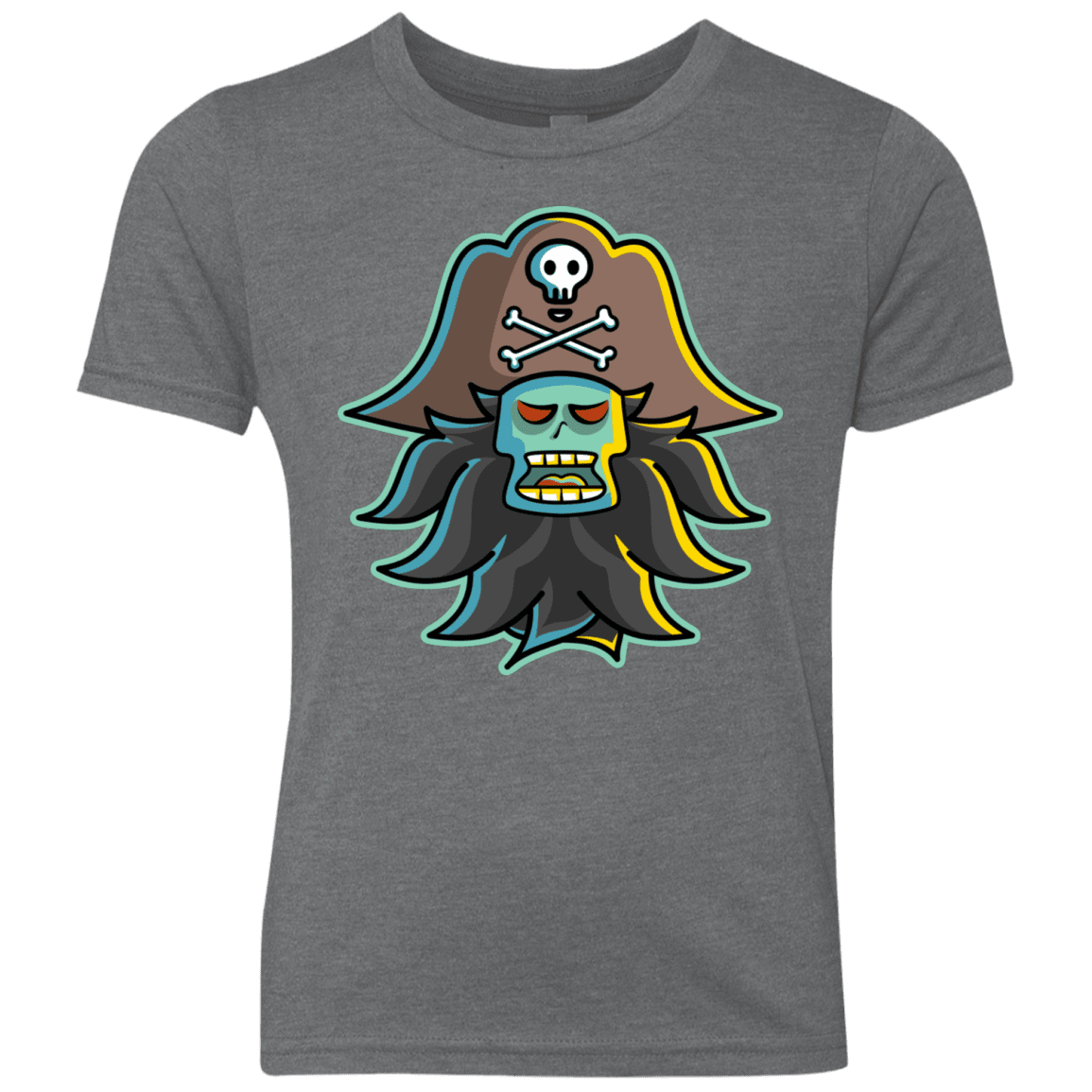 T-Shirts Premium Heather / YXS Ghost Pirate LeChuck Youth Triblend T-Shirt