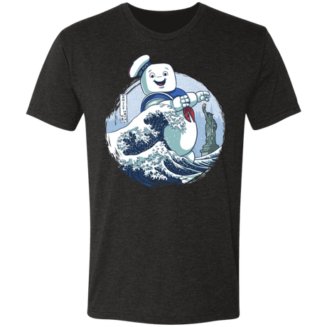 T-Shirts Vintage Black / S Ghost Wave Men's Triblend T-Shirt