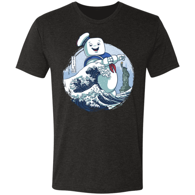 T-Shirts Vintage Black / S Ghost Wave Men's Triblend T-Shirt