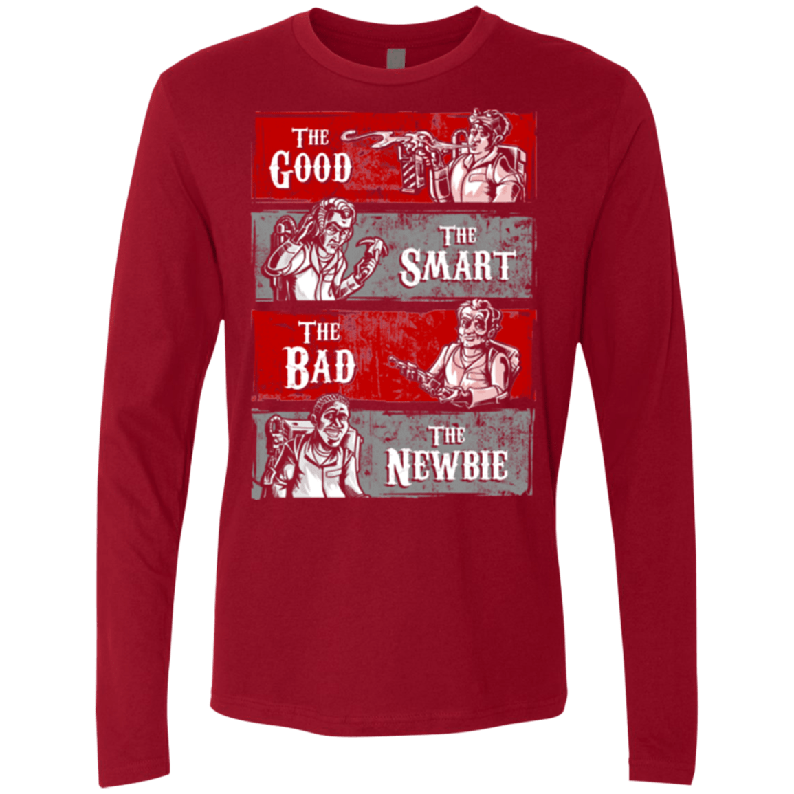 T-Shirts Cardinal / Small Ghost Wranglers Men's Premium Long Sleeve
