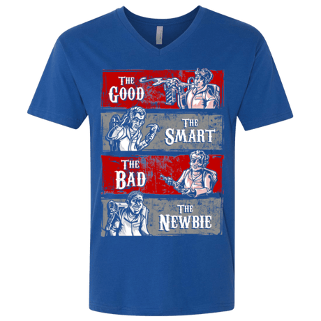 T-Shirts Royal / X-Small Ghost Wranglers Men's Premium V-Neck