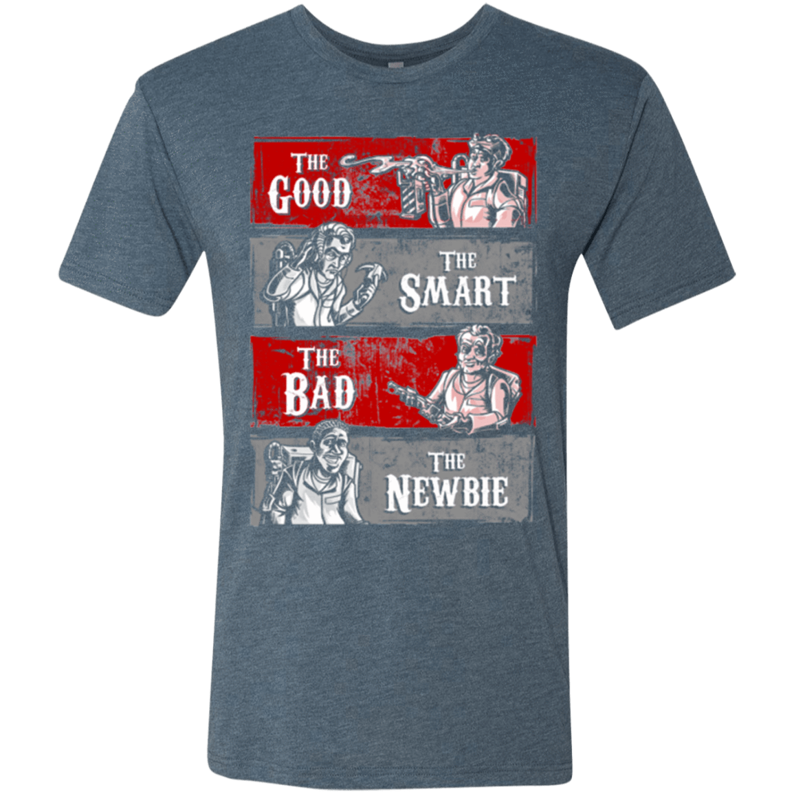 T-Shirts Indigo / Small Ghost Wranglers Men's Triblend T-Shirt