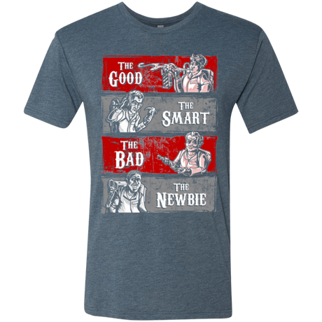 T-Shirts Indigo / Small Ghost Wranglers Men's Triblend T-Shirt