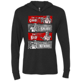 T-Shirts Vintage Black / X-Small Ghost Wranglers Triblend Long Sleeve Hoodie Tee