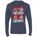 T-Shirts Vintage Navy / X-Small Ghost Wranglers Triblend Long Sleeve Hoodie Tee