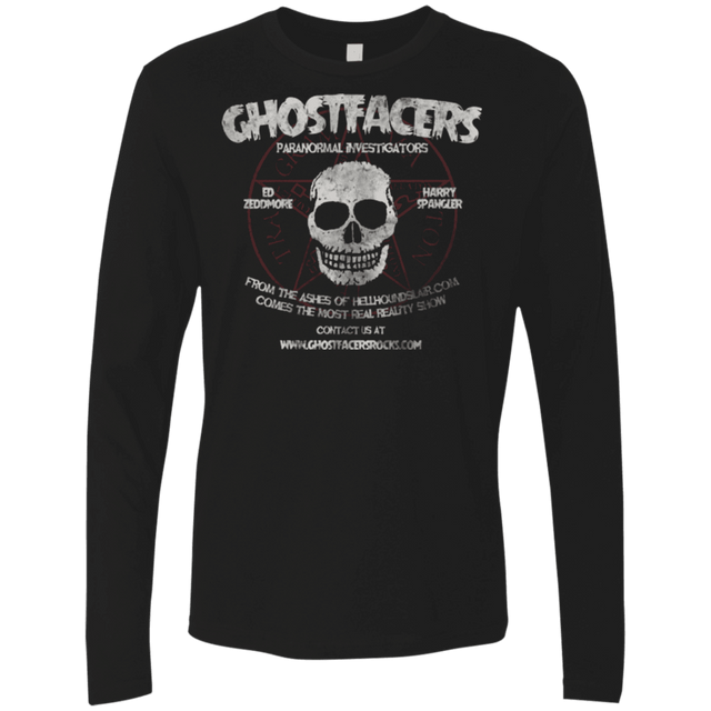 T-Shirts Black / Small Ghostfacers Men's Premium Long Sleeve