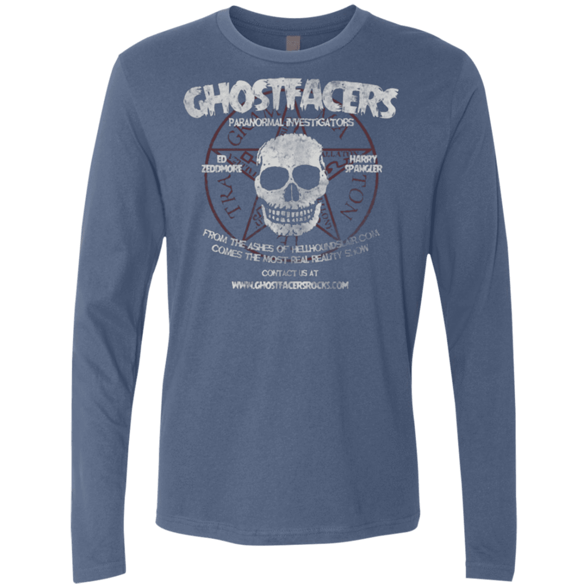 T-Shirts Indigo / Small Ghostfacers Men's Premium Long Sleeve
