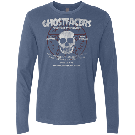 T-Shirts Indigo / Small Ghostfacers Men's Premium Long Sleeve