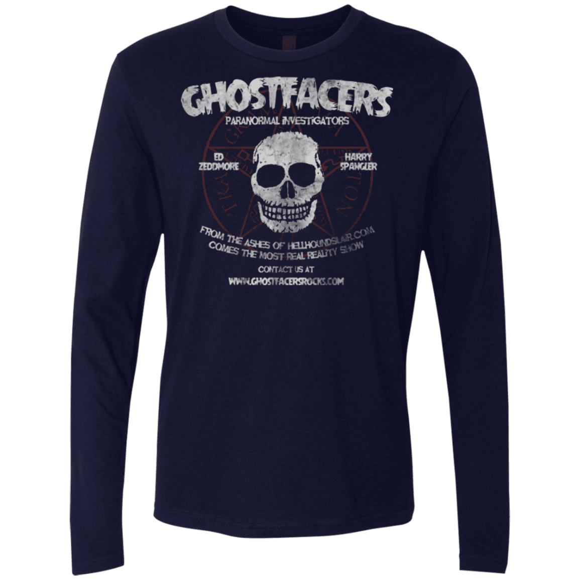 T-Shirts Midnight Navy / Small Ghostfacers Men's Premium Long Sleeve
