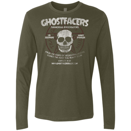 T-Shirts Military Green / Small Ghostfacers Men's Premium Long Sleeve