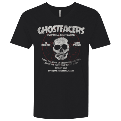 T-Shirts Black / X-Small Ghostfacers Men's Premium V-Neck