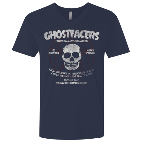 T-Shirts Midnight Navy / X-Small Ghostfacers Men's Premium V-Neck