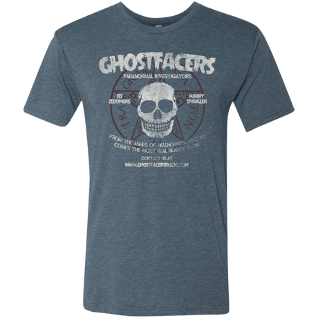 T-Shirts Indigo / Small Ghostfacers Men's Triblend T-Shirt