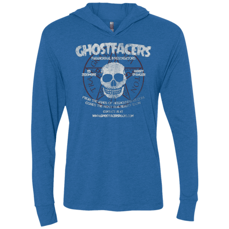 T-Shirts Vintage Royal / X-Small Ghostfacers Triblend Long Sleeve Hoodie Tee