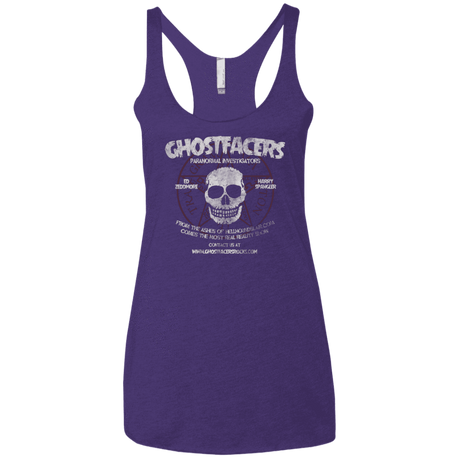 T-Shirts Purple / X-Small Ghostfacers Women's Triblend Racerback Tank