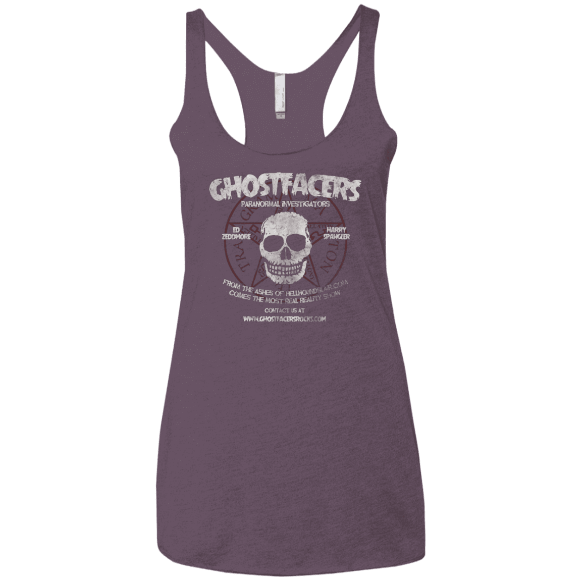 T-Shirts Vintage Purple / X-Small Ghostfacers Women's Triblend Racerback Tank