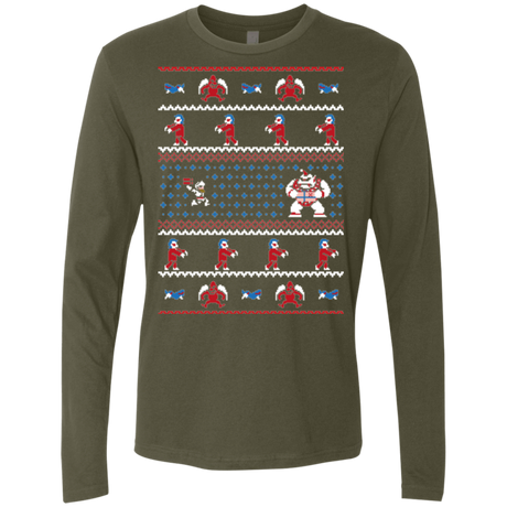 T-Shirts Military Green / Small Ghosts n Goblins n Christmas Presents Men's Premium Long Sleeve