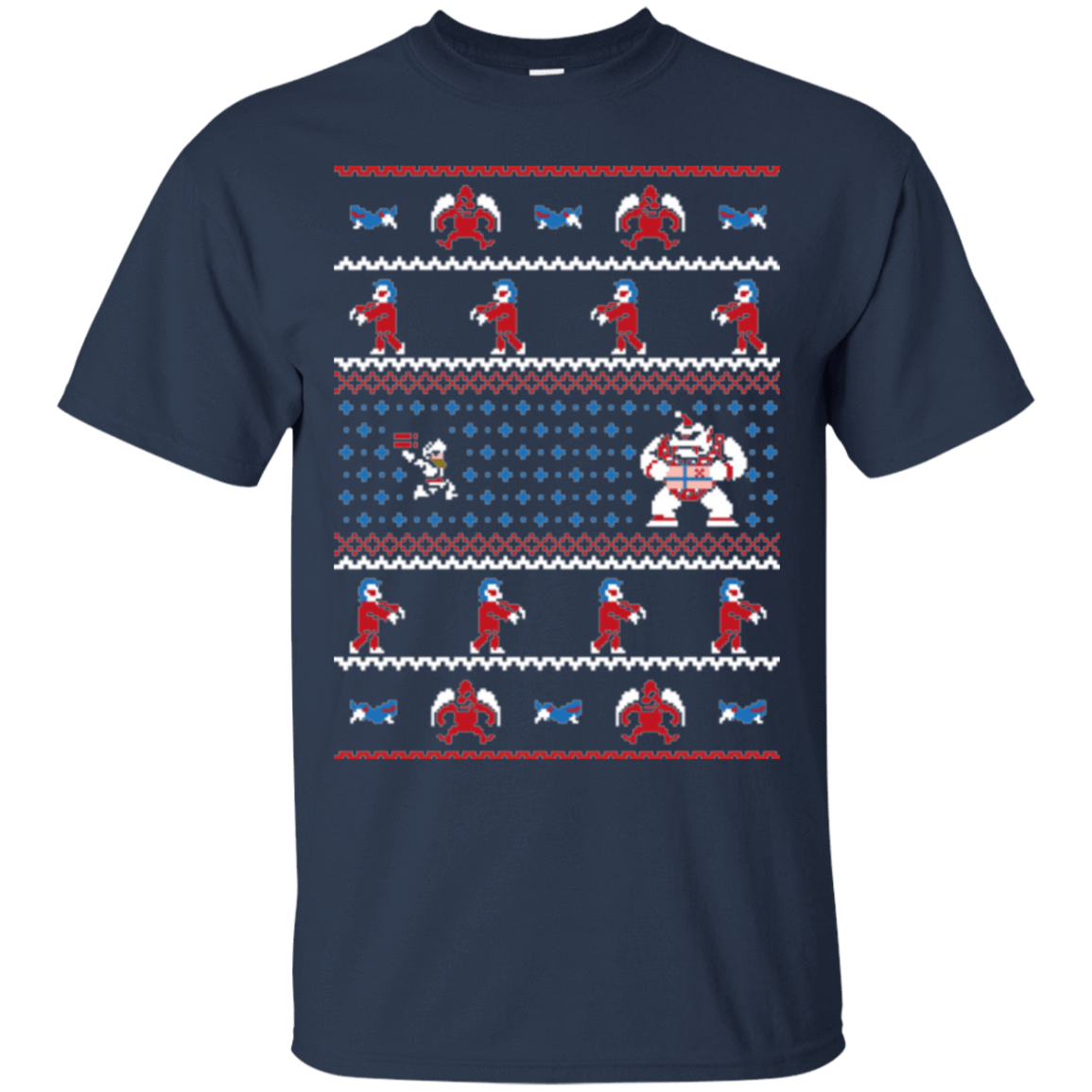 T-Shirts Navy / Small Ghosts n Goblins n Christmas Presents T-Shirt