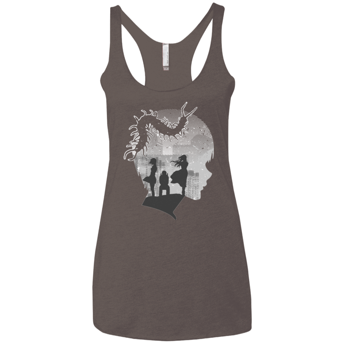 T-Shirts Macchiato / X-Small Ghoul in Tokyo Women's Triblend Racerback Tank