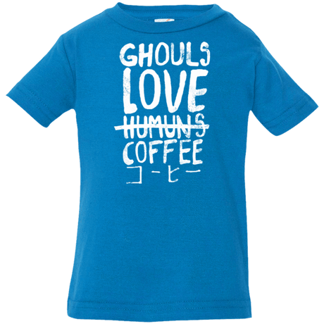 T-Shirts Cobalt / 6 Months Ghouls Love Coffee Infant Premium T-Shirt