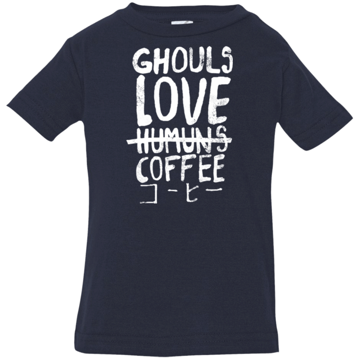 T-Shirts Navy / 6 Months Ghouls Love Coffee Infant Premium T-Shirt
