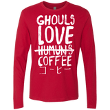 T-Shirts Red / Small Ghouls Love Coffee Men's Premium Long Sleeve
