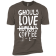 T-Shirts Warm Grey / X-Small Ghouls Love Coffee Men's Premium T-Shirt