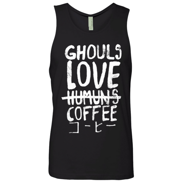 T-Shirts Black / Small Ghouls Love Coffee Men's Premium Tank Top