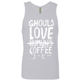 T-Shirts Heather Grey / Small Ghouls Love Coffee Men's Premium Tank Top