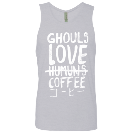 T-Shirts Heather Grey / Small Ghouls Love Coffee Men's Premium Tank Top