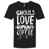 T-Shirts Black / X-Small Ghouls Love Coffee Men's Premium V-Neck