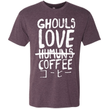 T-Shirts Vintage Purple / Small Ghouls Love Coffee Men's Triblend T-Shirt