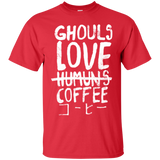 T-Shirts Red / Small Ghouls Love Coffee T-Shirt