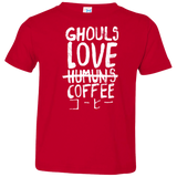 T-Shirts Red / 2T Ghouls Love Coffee Toddler Premium T-Shirt