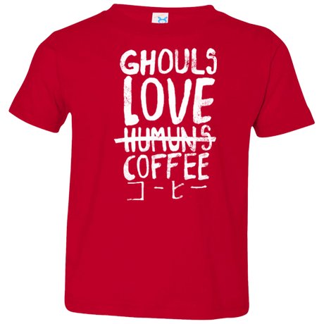 T-Shirts Red / 2T Ghouls Love Coffee Toddler Premium T-Shirt